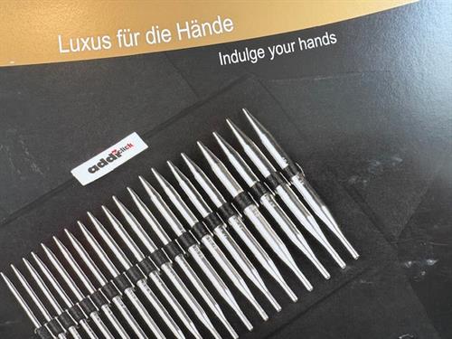 Addi click strikkepindesæt - lange spidser, helt sæt incl. diverse xtra tilbehør