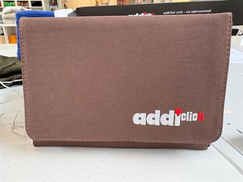 Addi click strikkepindesæt - lace korte spidser, helt sæt incl. diverse xtra tilbehør