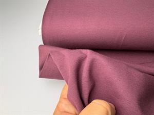 Bomuldsjersey - mat vinrød