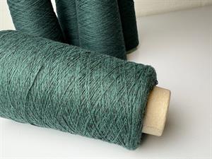 Baby cones i 100 % cashmere - grøn, 35 gram