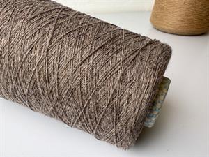 Baby cones i 100 % cashmere - brun meleret, 245 gram