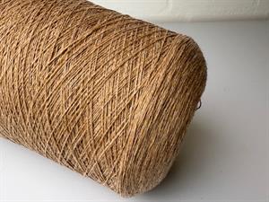 Baby cones i 100 % cashmere - karamel meleret, 440 gram