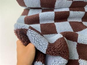 Teddybear - checks brown/blue