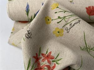 Deko - sommerblomster på natur bund  
