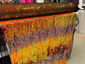 Pailletstof - magical sunset