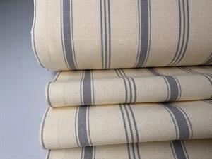 Strofinaccio - hørblanding med garnfarvede striber og tern