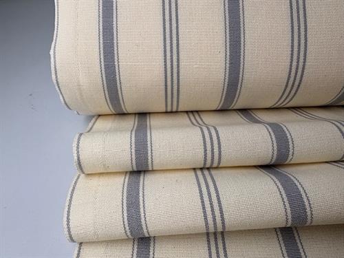 Strofinaccio - hørblanding med garnfarvede striber og tern