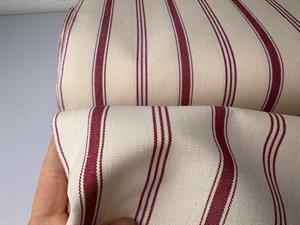 Strofinaccio - hørblanding med garnfarvede striber og tern