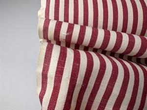 Strofinaccio - hørblanding med garnfarvede striber og tern