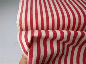 Strofinaccio - hørblanding med garnfarvede striber og tern