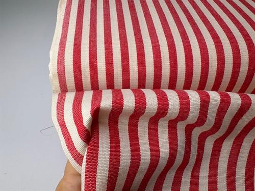 Strofinaccio - hørblanding med garnfarvede striber og tern