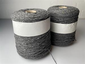 Recycled wool - grå melange, ca 500 gram 