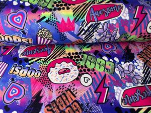 French terry - cool motiver i fantastiske farver