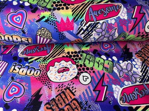French terry - cool motiver i fantastiske farver