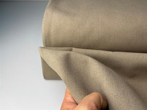 Stenvasket canvas - dark sand i fantastisk kvalitet