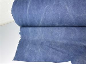 Stenvasket canvas - lys marineblå i fantastisk kvalitet