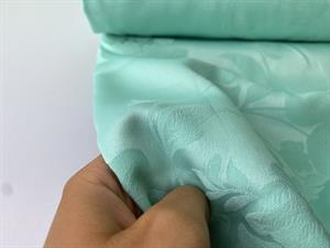 Fastvævet viscose - altea flowers light aqua