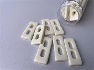Knap - offwhite med mat look, 33 mm