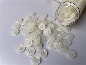 Skjorte knap - lille fin og mat, 11 mm