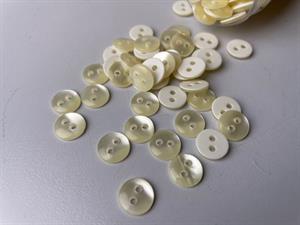 Skjorte knap - lille fin og blank, 8 mm