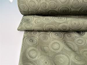 Vævet viscose - jacquard fabio armygrøn