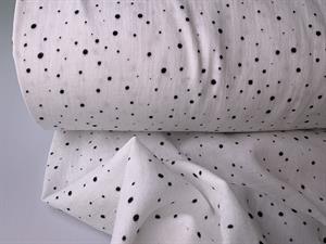 Dobbelt gauze - bambino with print & foil, offwhite