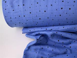 Dobbelt gauze - bambino with print & foil, lavender