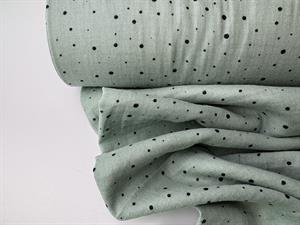 Dobbelt gauze - bambino with print & foil, dusty mint