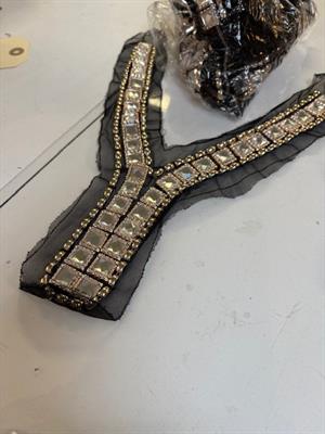 Besætning - smuk perle besat hals besætning 