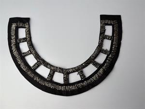 Besætning - smuk perle besat hals besætning 