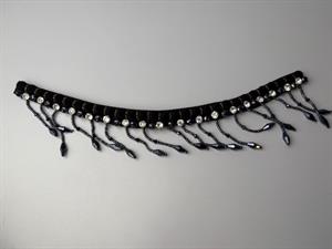 Besætning - smuk perle besat hals besætning 