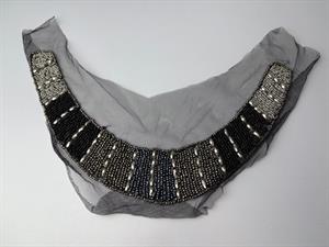 Besætning - smuk perle besat hals besætning 