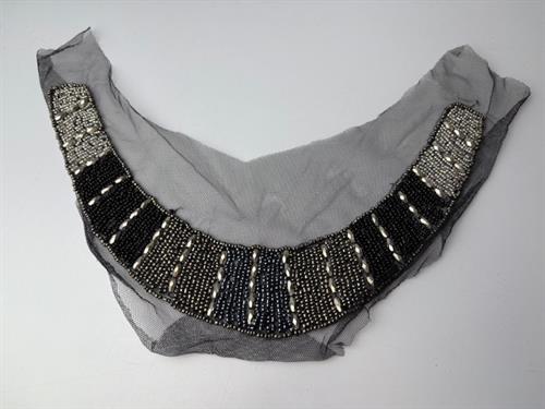 Besætning - smuk perle besat hals besætning 