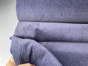 Fløjl / bubble corduroy - smuk blød kvalitet, lys blueberry og med stræk