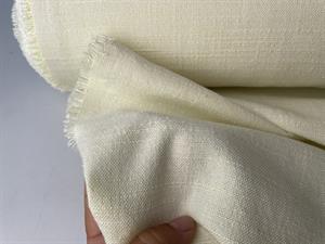 Gardinstof - hør/råsilke look i smuk fløde