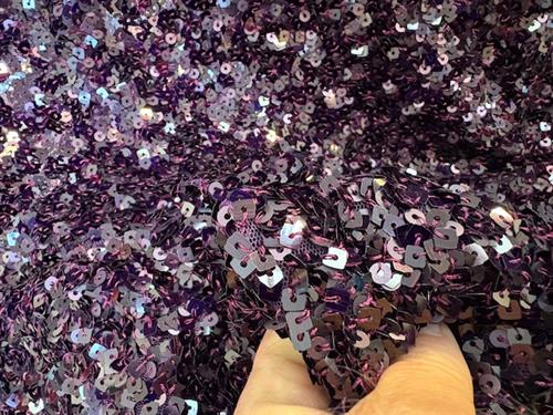 Pailletstof - purple rain