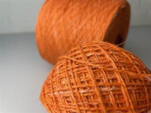 Marbella - uld/hør luksus blanding - orange 100 gram