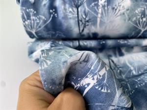 French terry - smuk og yndig natur i blå toner