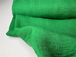 Fastvævet viscose - smuk changerende grass med silver look