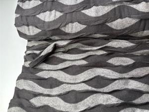 Effekt jersey - fantastisk levende jersey i grå og sort