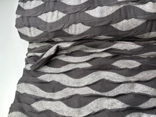 Effekt jersey - fantastisk levende jersey i grå og sort