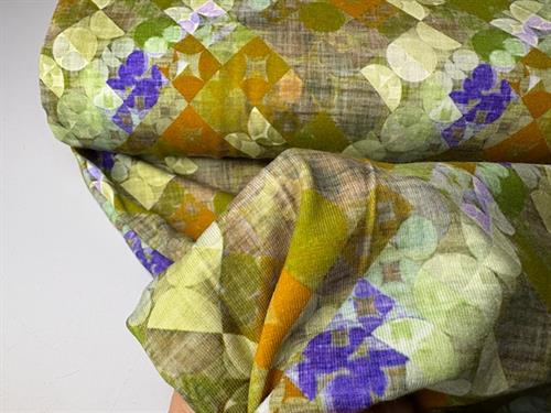 Viscosejersey - smukke grønne toner med et tvist