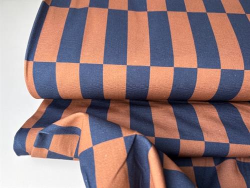 Lærredsvævet bomuld - blok stribede tern, eller omvendt