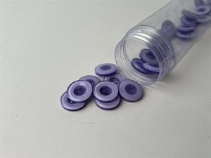 Knap - lavendel med tyk kant, 15 mm