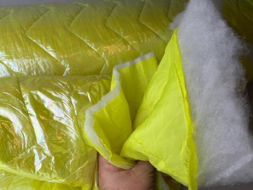 Fastvævet quiltet stof - color gradient i vilde gule farver