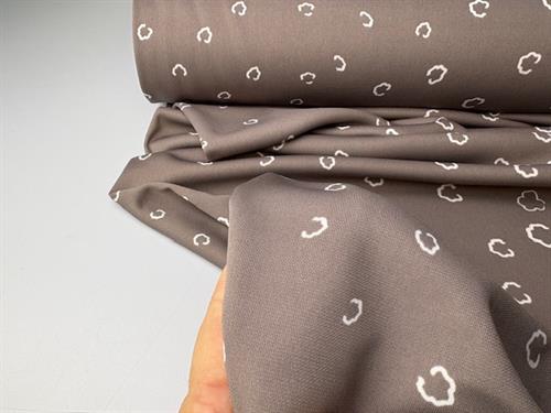 Sportsstræk - nougat med print 