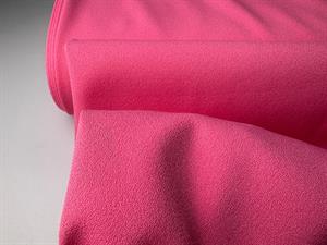 Fastvævet polyester - pink med lidt stræk, crepet