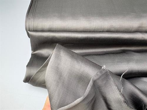 Fastvævet viscose - smuk antracit med lidt struktur