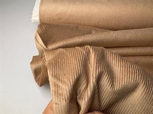 Fastvævet fløjl med stræk - beige