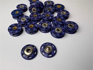 Tryklås - lækker trykknap til påsyning, marineblå og 20 mm